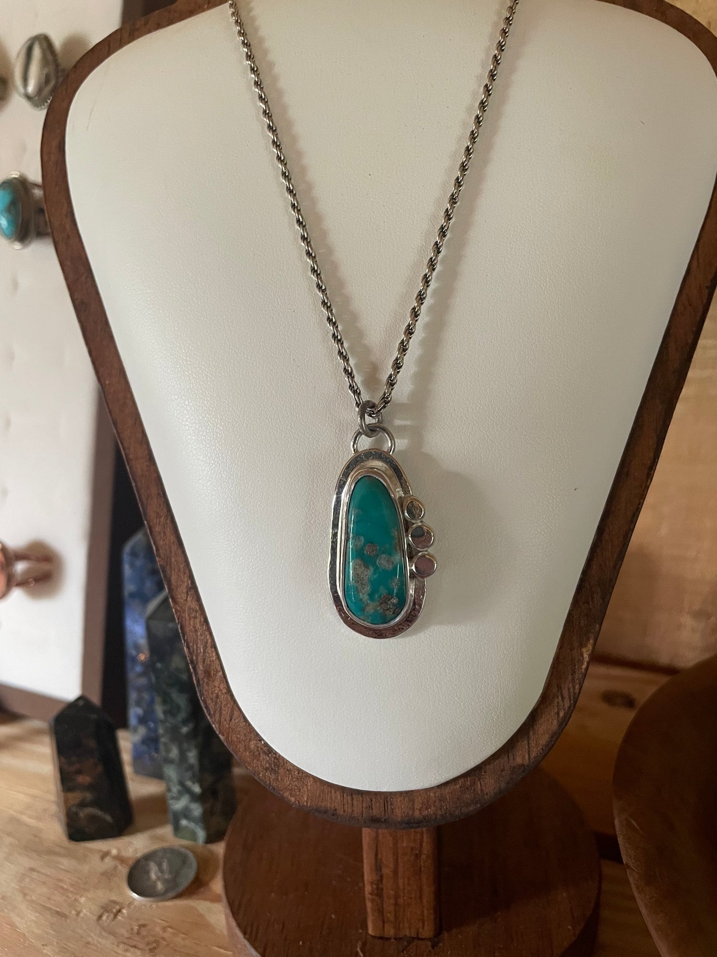 Sonoran Turquoise & Silver Pendant