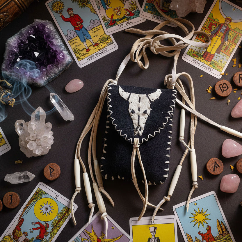 Skull Totem Medicine Bag